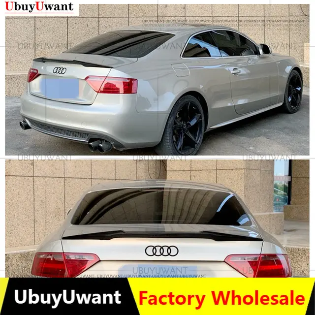 High Quality Real Carbon Fiber Material Trunk Boot Lid Spoiler Wing For Audi A5 B8 2008-2016 Sportback Coupe 2-Doors