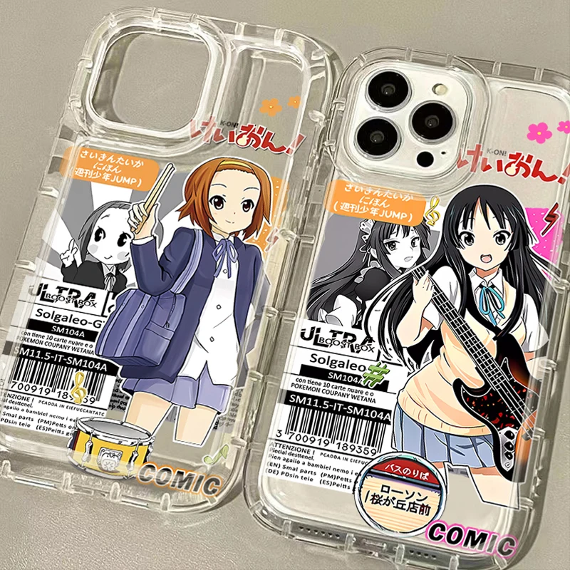 Charming Anime K-ON Girls Clear Phone Case