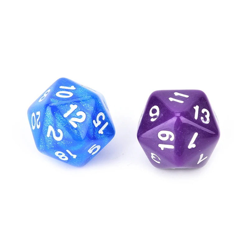 1PC D20 gaming dice twenty sided die number 1-20 for RPG game