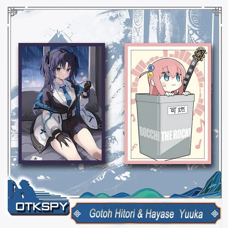 

60PCS/PACK BOCCHI THE ROCK! Card Sleeve Anime Blue Archive Hayase Yuuka Gotoh Hitori Girl PTCG Trading Cards Protective Case