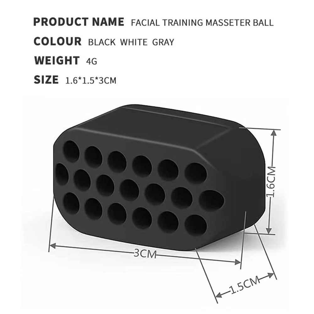 Training Ball Jawline Exerciser Neck Sculpting Equipment Facial Grooming Tools Double Chin Portable Fitness Equipment