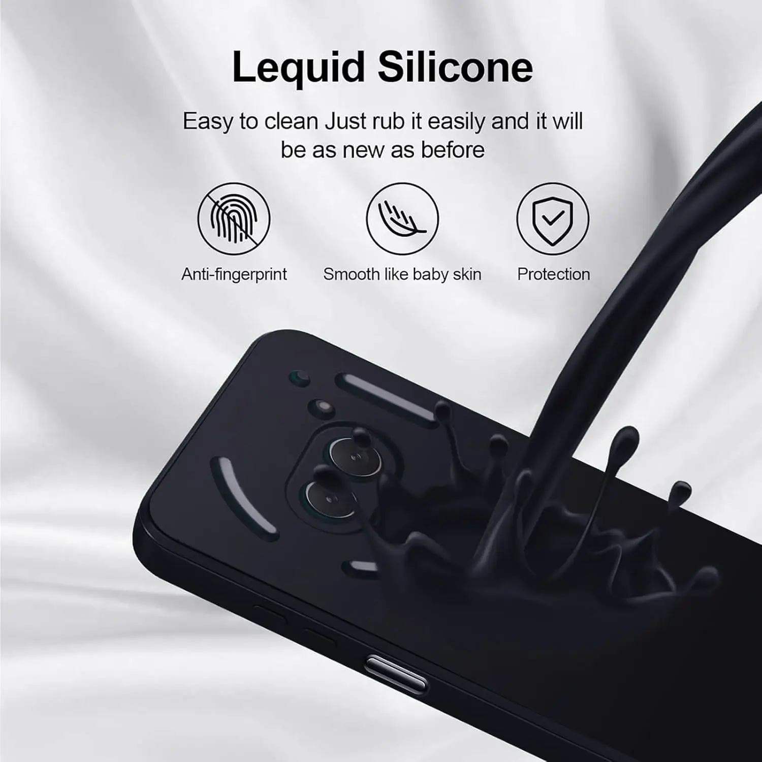 Liquid Silicone TPU Protective Phone Case – Flexible Bumper Cover