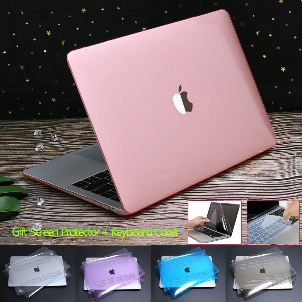 Caixa do Portátil para Macbook Air Pro Retina 13 15 16 A2141 Identificação da Barra do Toque A2289 A2251 A1932 A2179 2023 m2 Escudo Tampa do Teclado 2023
