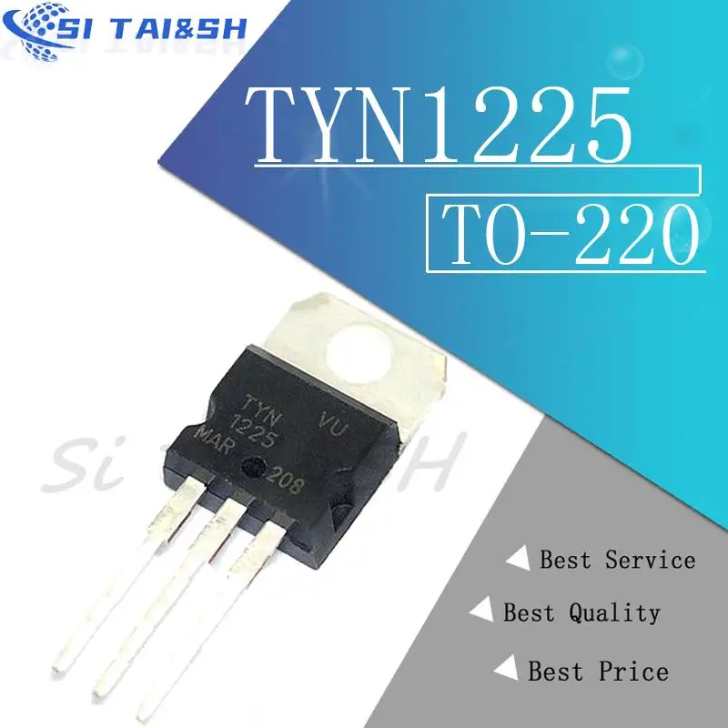 10 Piezas De Tiristor TYN612 12A 600V – Unidireccional, Encapsulado TO-220, Nuevo