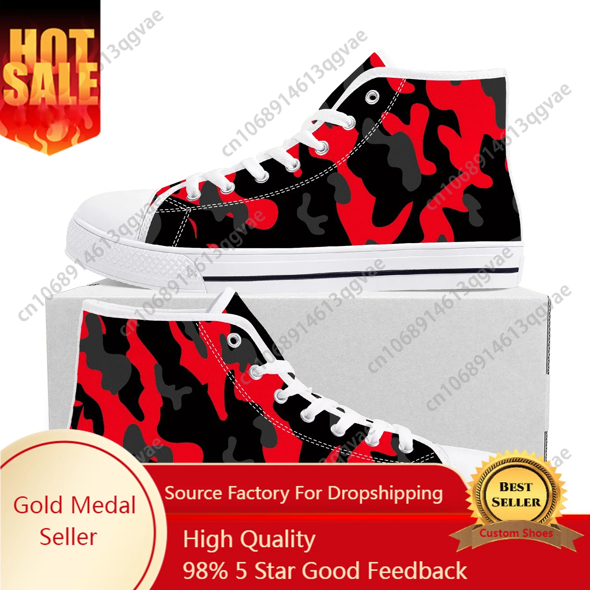 

Camo Navy High Top High Quality Sneakers Mens Womens Teenager Canvas Sneaker Camouflage Army Casual Couple Shoes Custom Shoe