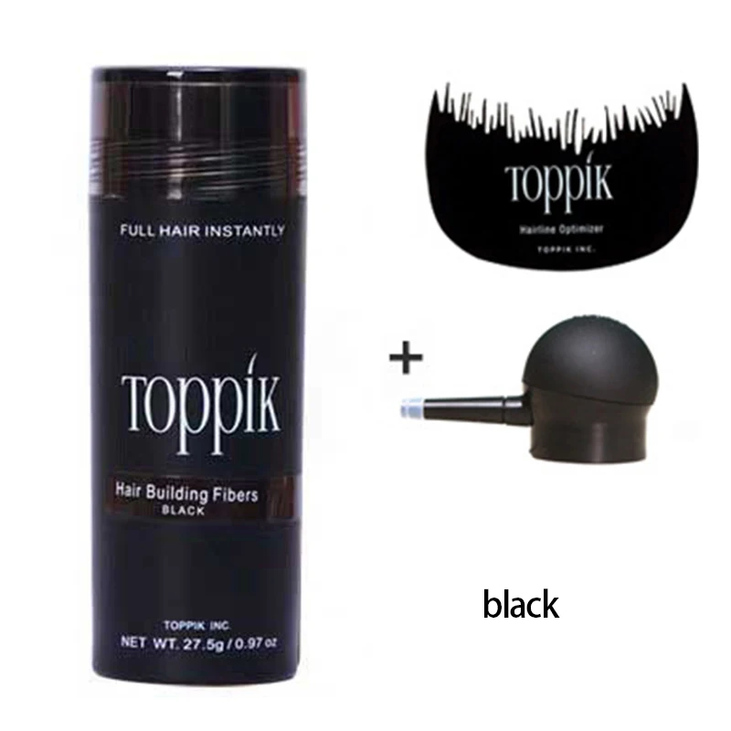Toppik fibras de queratina para el cabello, Spray espesante de 27,5g