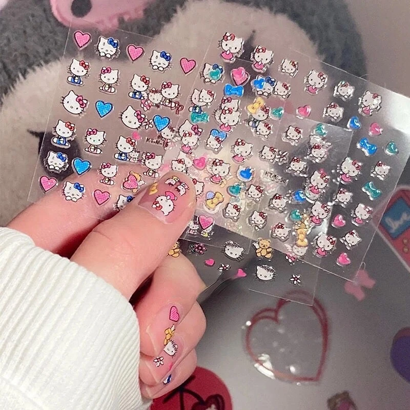 Cartoon Pet Hello Kitty Nail Water Sticker Decal For Nail