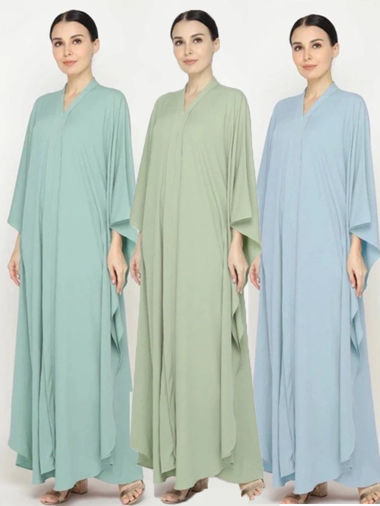 Ramadan Muslim Women Dress Eid Abaya Prayer Garment Djellaba Jilbab ...