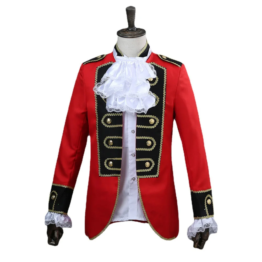 

Adult Medieval European Style Palace Prince Jacket Dress Men's Stage Nightclub Opera Performance Cosplay Costume Suit