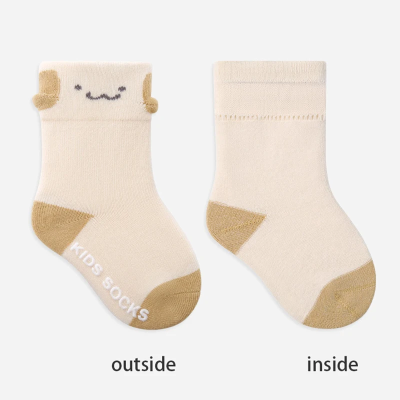 Cotton Baby Socks Autumn Seamless Non Slip Kids Soft Skin