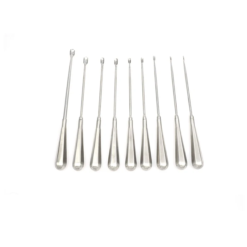 

Stainless Steel Bone Curette Bone Spoon Tools Orthopedic Surgical Instrument 1.5mm-10mm