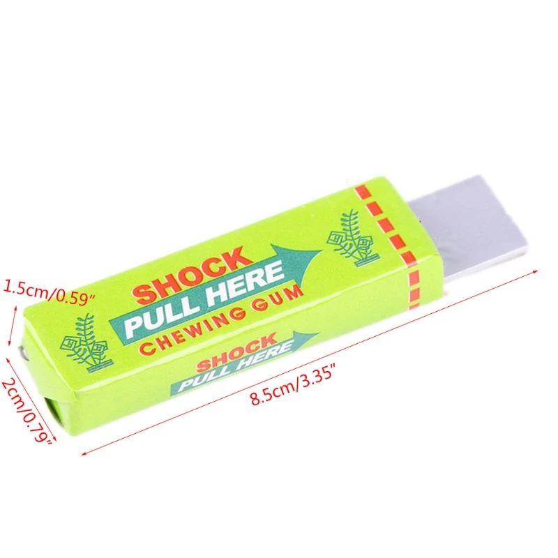 Electric Shocking Gum 3PCS Funny Prank Joke Props for Party Entertainment Realistic Surprising Chewing Gum Kids Favor prank toys joke toys