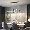 Modern Dining Room Pendant Light LED Smart Remote Control Dining Table Hanging Lamp Luxury Lustre Home Indoor Decor Chandelier 5