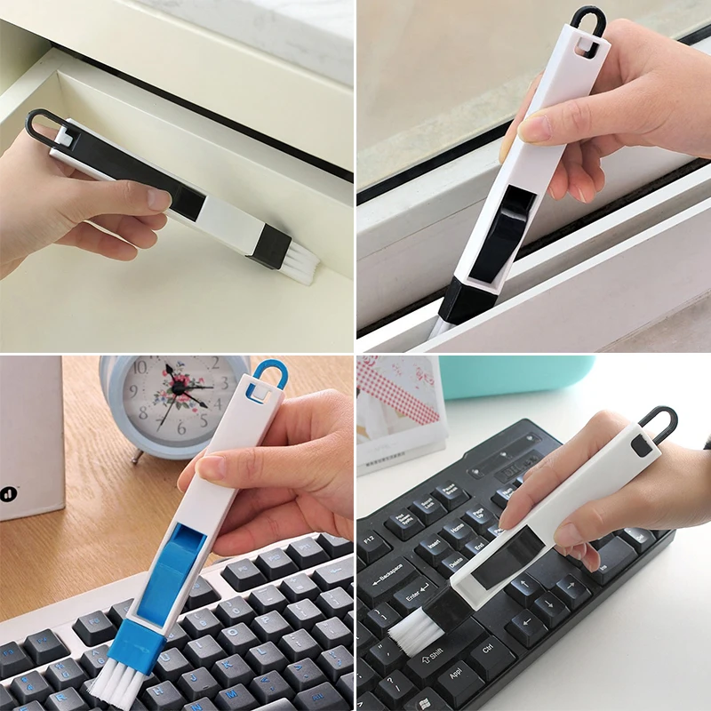 Multipurpose School Office Desk Set Computer Keyboard Cleaning Brush Cleaner 2 In 1 Stationery Tool Office Supplies