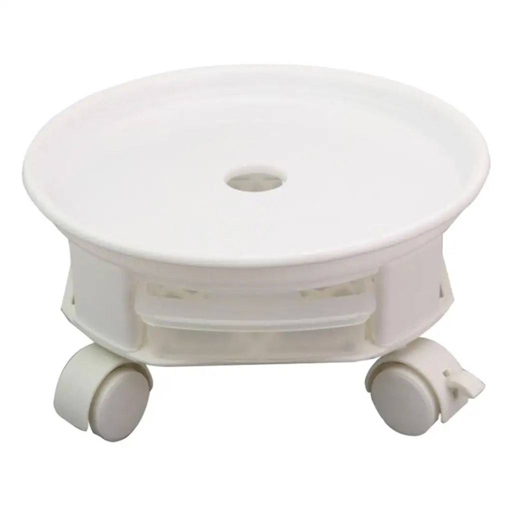 Plant Universal Wheels, Caddy Mover, Rolling with Casters-White