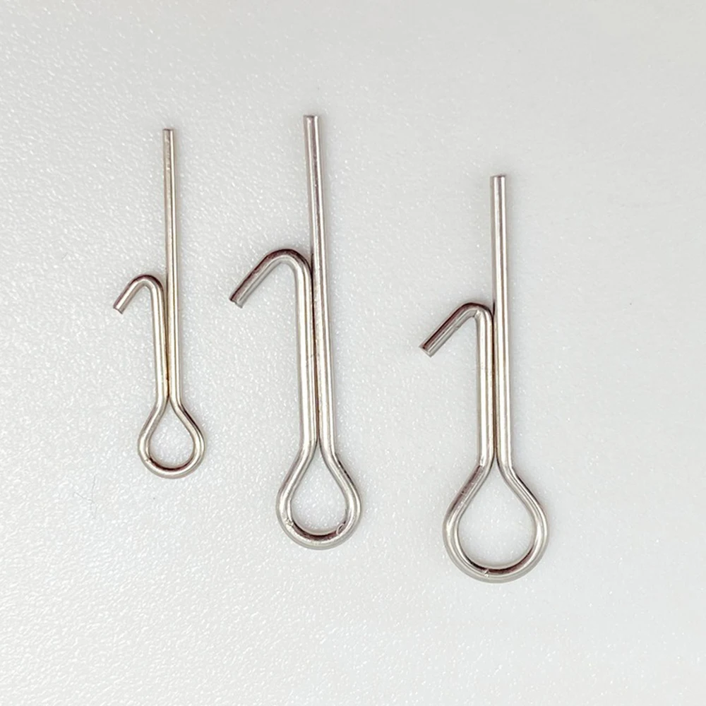 Hameçons avec aiguille et émerillon pour appâts souples pêche à la carpe, pack de 10 30 50 pièces