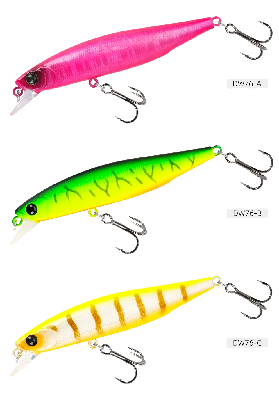 Tsurinoya 88sp Suspend ing Minnow Jerkbait 88mm 10,3g Bass Fishing Köder Kit 5 stücke lange Anfänger geeignet Casting Lake Wobbler – Detail 16