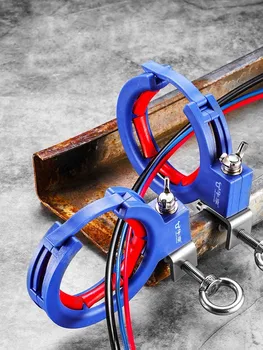 Rullo per passerella portacavi, guida per fili, strumento per il passaggio dei cavi, montaggio a sospensione inferiore, ausilio per cablaggio che fa risparmiare tempo, strumento ausiliario per la costruzione e il fissaggio.