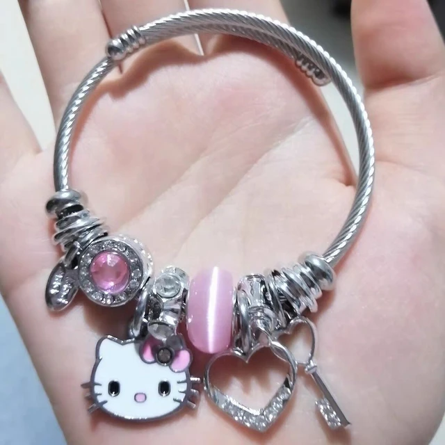 Pendant Hello Kitty Bracelet  Hello Kitty Bracelet Charms - Animation  Derivatives/peripheral Products - Aliexpress