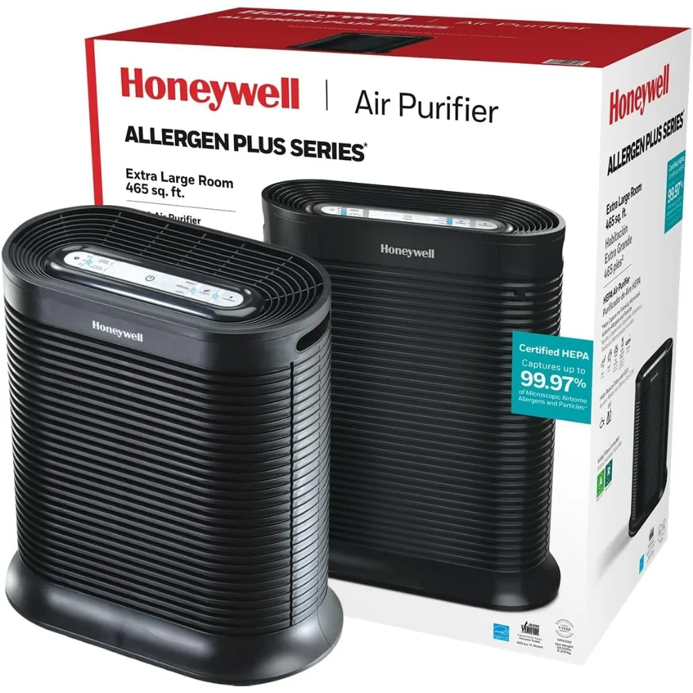 

Air Purifier for Extra Large Rooms - Microscopic Airborne Allergen+ Dust Reducer, Cleans Up To 2250 Sq Ft in 1 Hour