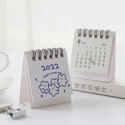 Petit ours créatif en forme d'animal pour le bureau, calendrier 2022, accessoires de papeterie pour la maison, fournitures scolaires, 1 pièce 