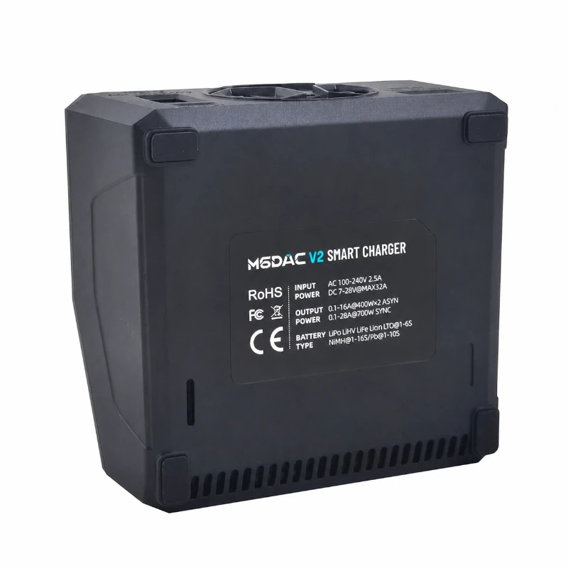 ToolkitRC M6DAC V2 Интеллектуальное быстрое зарядное устройство LiPo LiHV 1-6S Зарядное устройство для моделей радиоуправляемых автомобилей FPV Drone thumbnail 4