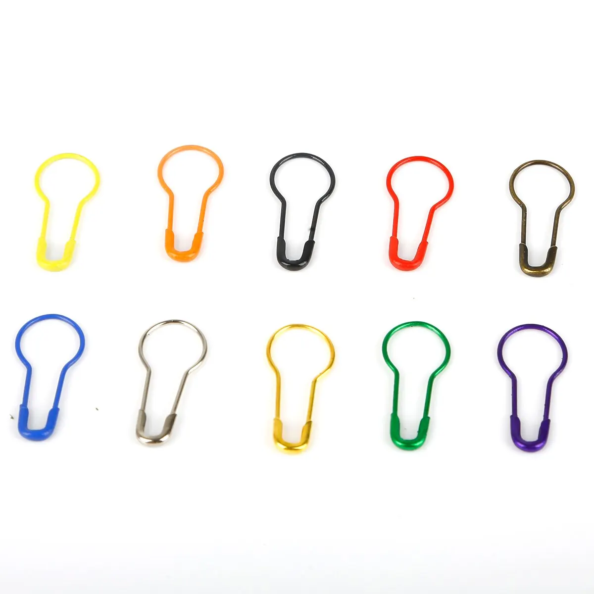 Sewing Pins Metal Pins 100Pcs Cucurbit Pear Shaped Metal Safety Pin
