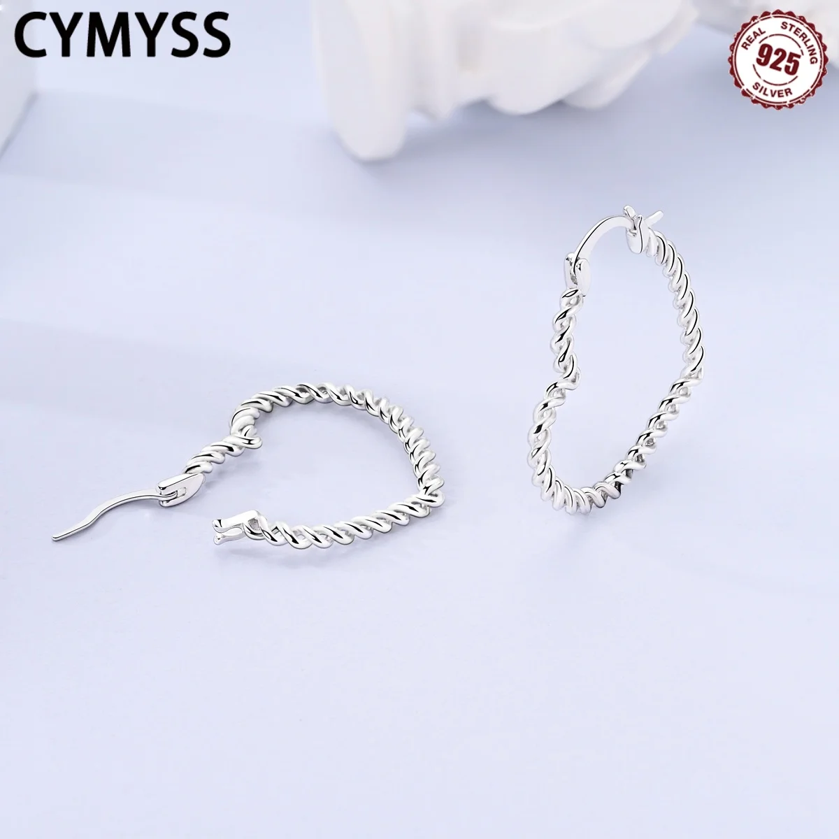 Original 925 Sterling Silber Pavé Zirkon Liebesherz Schlangenmuster Ohrringe für Frauen Trendiger Schmuck Perfektes Geburtstagsgeschenk – Detail 23