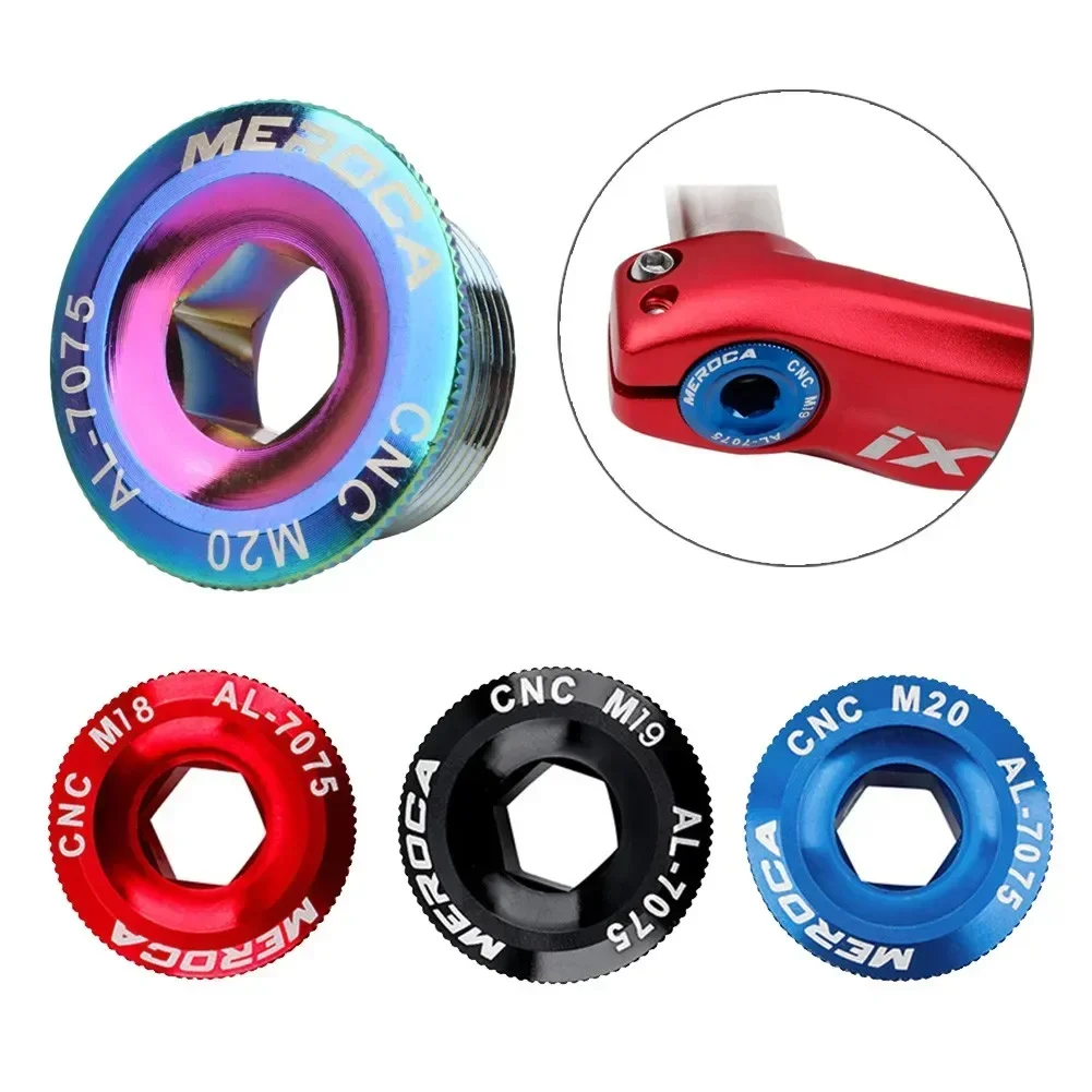 1pc Bike M 18/M19/M20 Cranks Screw CNC Crankset Cover Cycling Parts Bicycle Accessories Prowheel Crank Bolt Cap bicycle parts,bike crankset,bike crank,bike crank cover,bike crank bolt