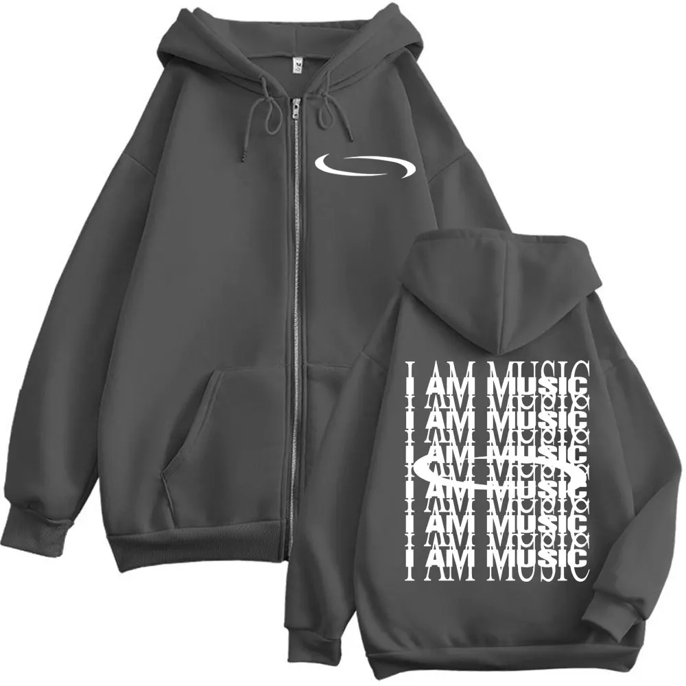 Playboi Carti I Am Music Logo Zipper Hoodie Opium Ken Carson