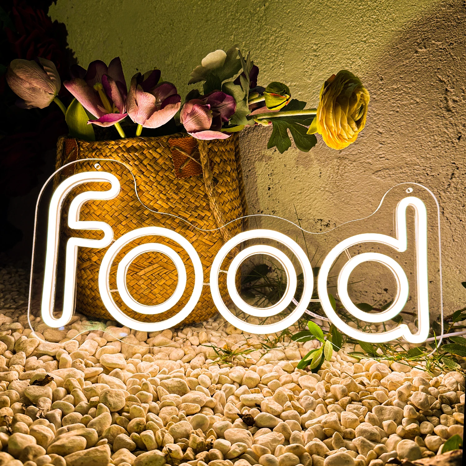FOOD Neon sign LED light  Shop Home Art For wall decoration Led light room party ART personalized Restaurant Kitchen Neon signs