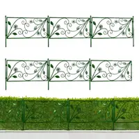 4/6pcs Garden Fence Border Decorative Outdoor Landscape Wire Border Edging Fence Folding Patio Flower Bed Fencing Barrier
