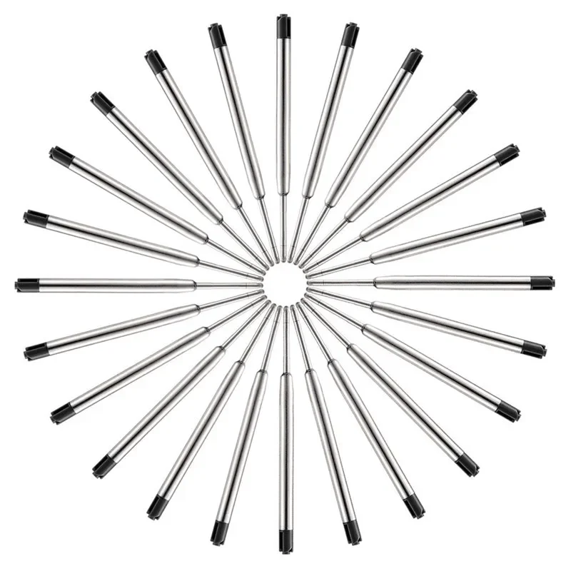 10/20Pcs Pen Refill Different Metal Ballpoint Pen Refills Office School Stationery Gifts Pen Choose Blue Black Refills Pen Sale 2