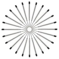 10/20Pcs Pen Refill Different Metal Ballpoint Pen Refills Office School Stationery Gifts Pen Choose Blue Black Refills Pen Sale 2