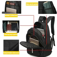 Sacs à dos pour hommes Oxford sac à dos étanche sac d'ordinateur d'affaires sac à dos de voyage décontracté cartable pour lycéens 3