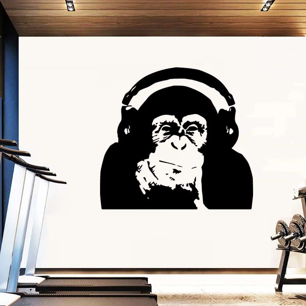 Wall Stickers Creative Banksy Wall Art Decal Vinyl Material For Home Decor Living Room Bedroom Mural Poster
