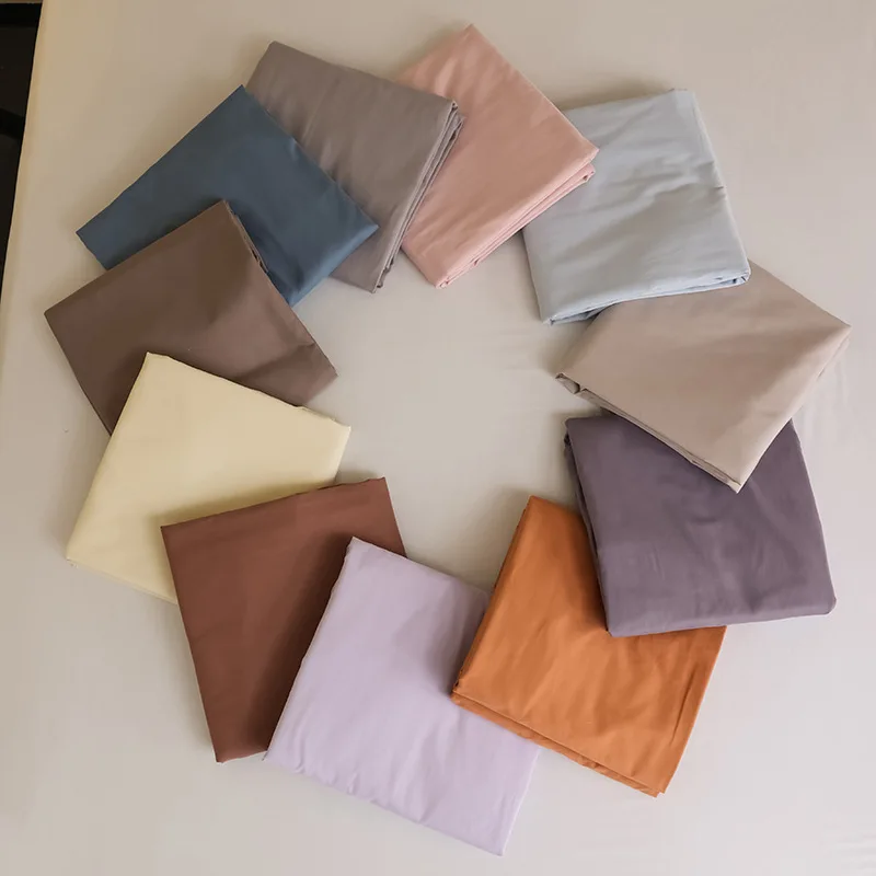 

Простыня однотонная для кровати, протектор для матраса из чистого хлопка 2024, простая утолщенная матовая