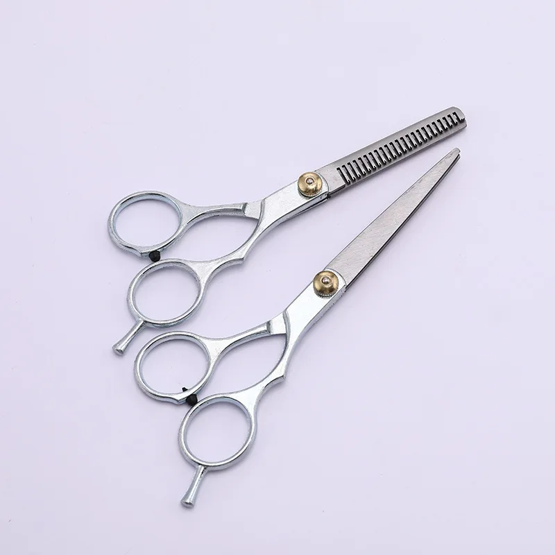 Hair cutting scissors Stainless Steel Scissors 6 inches Hairdressing Products Haircut Cutting Barber For Home Human & Dog Cat Pets