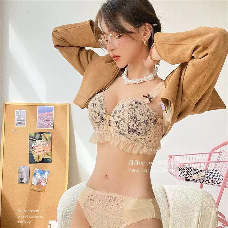 Lace Sexy Lingerie Set Luxury Underwear Women Panties Black Mesh Front  Closure Bras Wireless Mujer Bralette Lenceria Para Damas - AliExpress