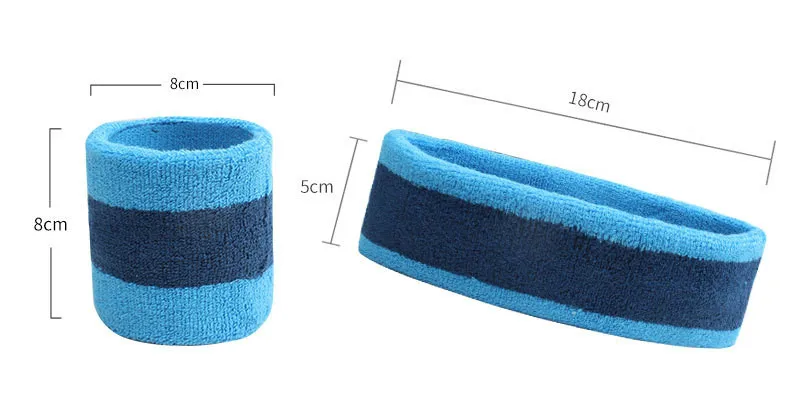 Ensemble de 3 bandeaux de sport élastiques en PU pour hommes, de couleurs variées.