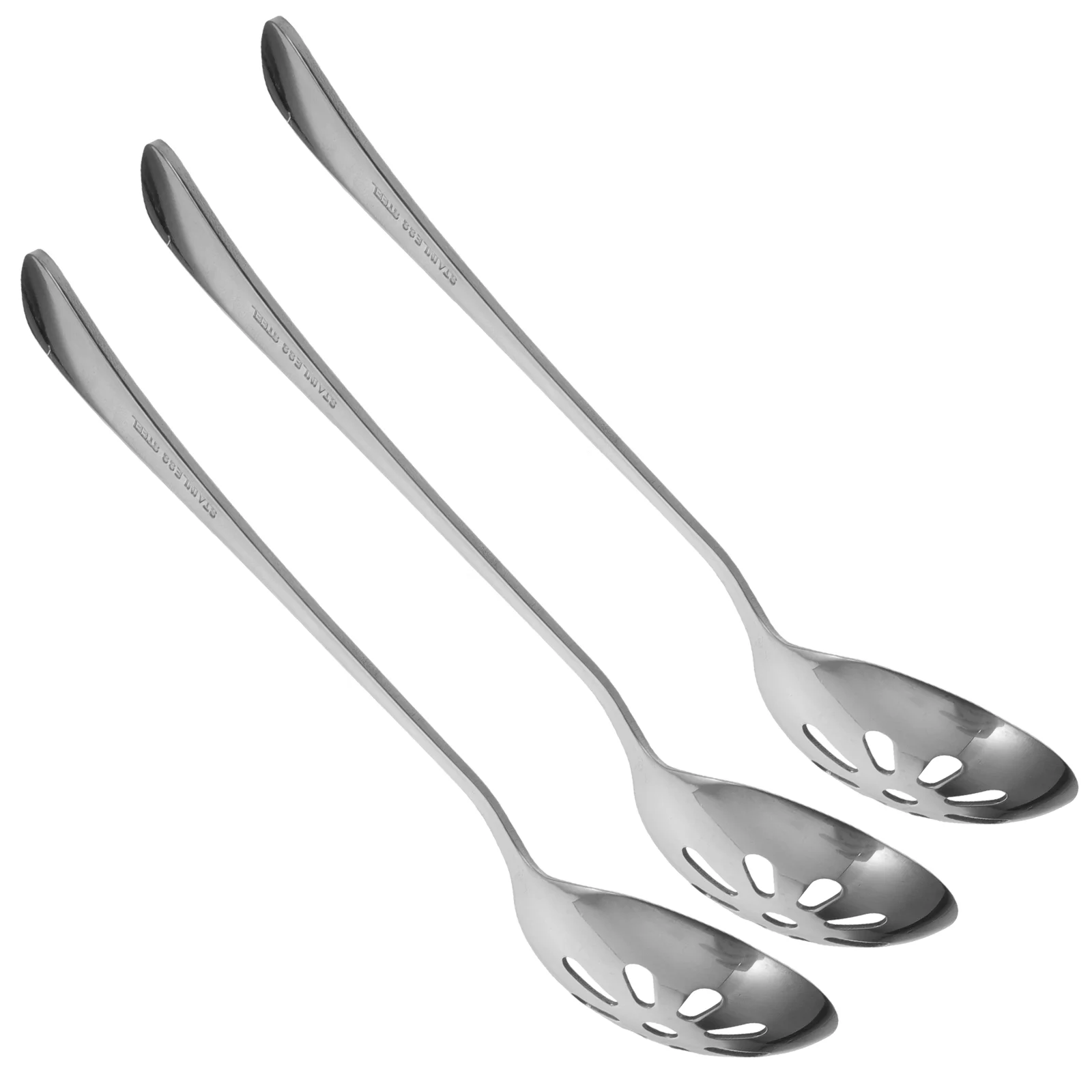 

3 Pcs Colander Baking Spoon Soup Flatware Coffee Accessories Silverware