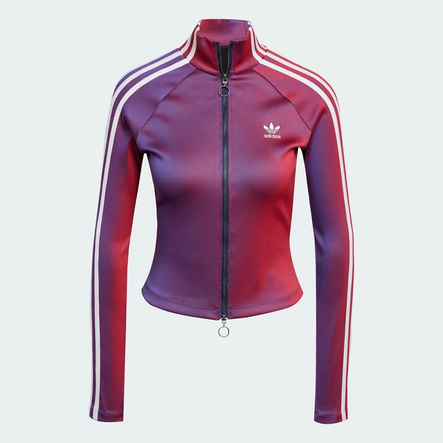 Adidas véritable Superstar nouvelle veste de mode à col montant zippé pour femme JW9744 1