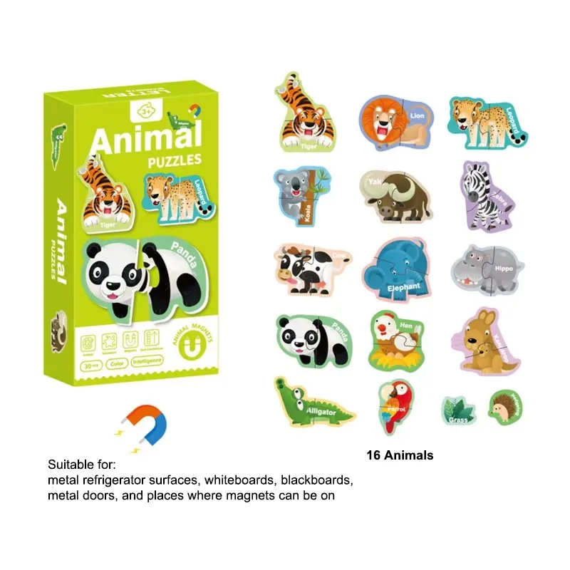 Magnetic Letter Number Large Animal Alphabet Magnets for Fridge Kid Magnetic Refrigerator Uppercase ABC Alphabet Educational Toy