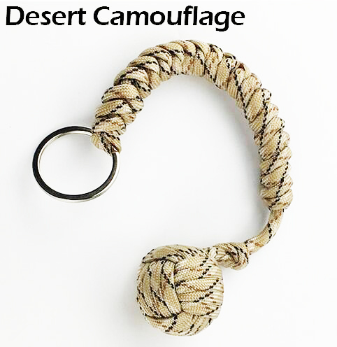 Self Protection  Fist Steel Ball For Girl Bearing  Lanyard Survival Key Chain Window Breaker  Self Defense Tool
