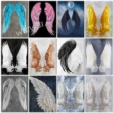 Full Square Round Drill 5D Diy Diamond Embroidery Big Wings Mosaic Picture of Rhinestones Diamond Painting Needlework Home Decor