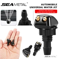 SEAMETAL Car Windshield Wiper Washer Spray Nozzle Dual Hole Hose Wiper Water Jet Adjustable Spray Nozzle Connector Washing Kit 1