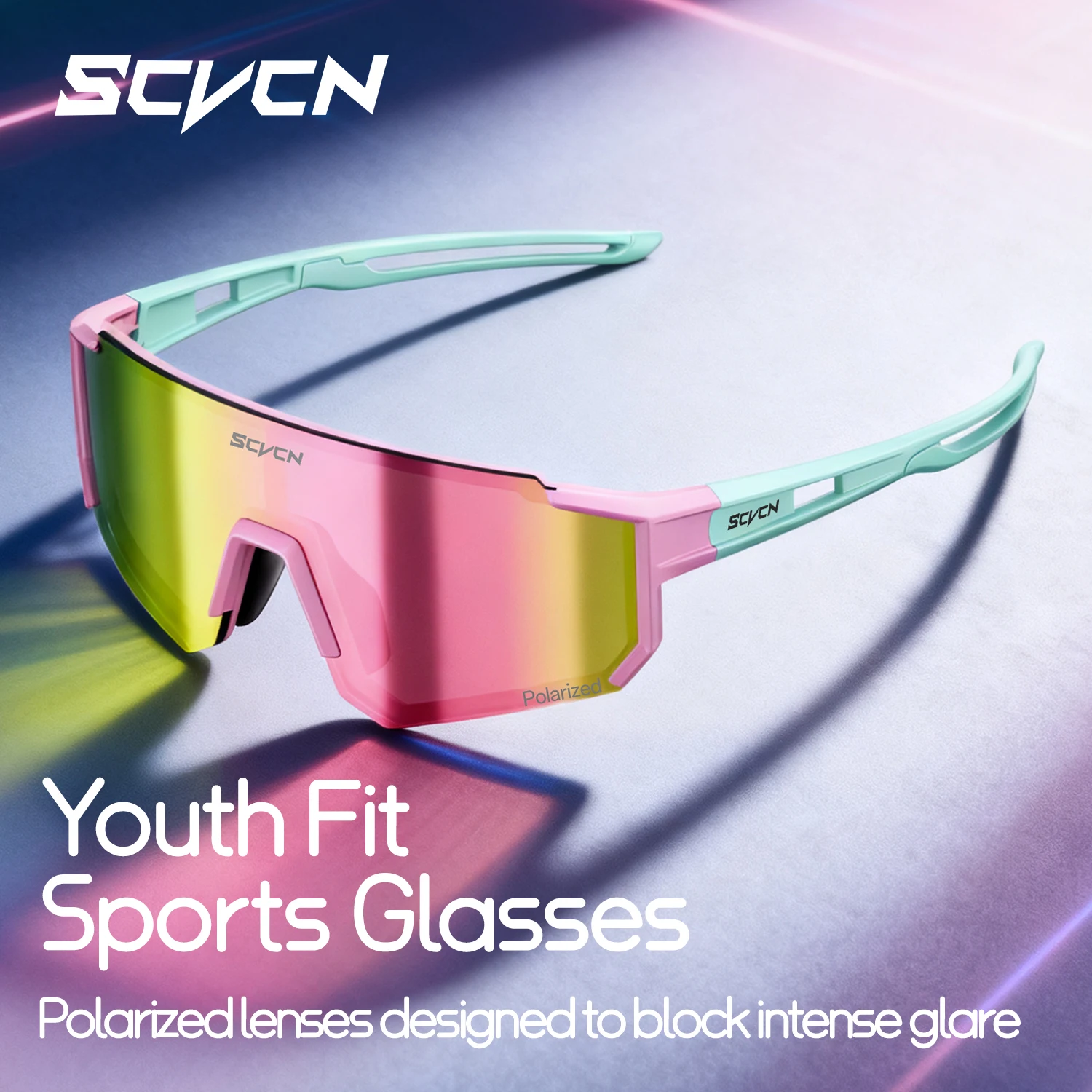 SCVCN Kids Polarized Sunglasses Cycling Glasses Sports Photochromic UV400 Boy Baseball Outdoor Eyewear Running Hiking Sunglasses