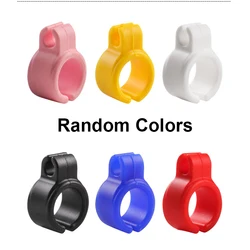 Silicone Finger Cigarette Holder Ring - Creative Portable Smoking Accessory Clip (5Pcs Random Colors)