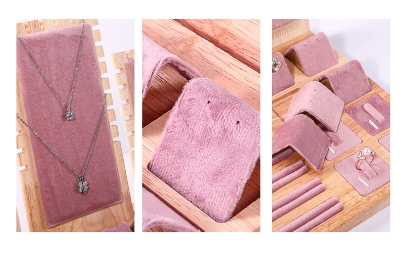 Jewelry Display Tray Set with Multiple Compartments for Necklace, Bracelet, Earrings &a... - SKU JDTS2123 - UGI Packaging