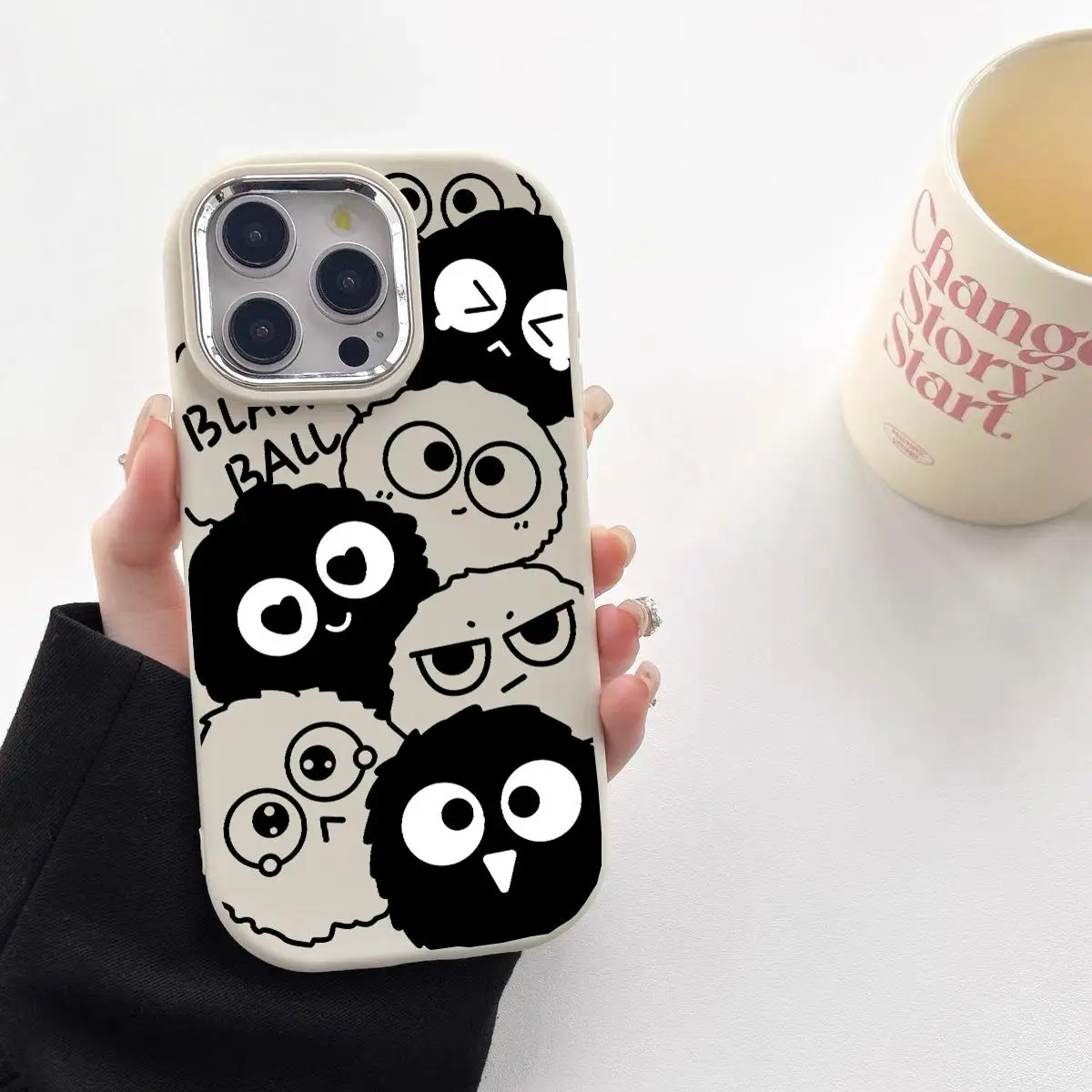 Cute Black Cat Soft Case Cover - Elegant Protective Accessory